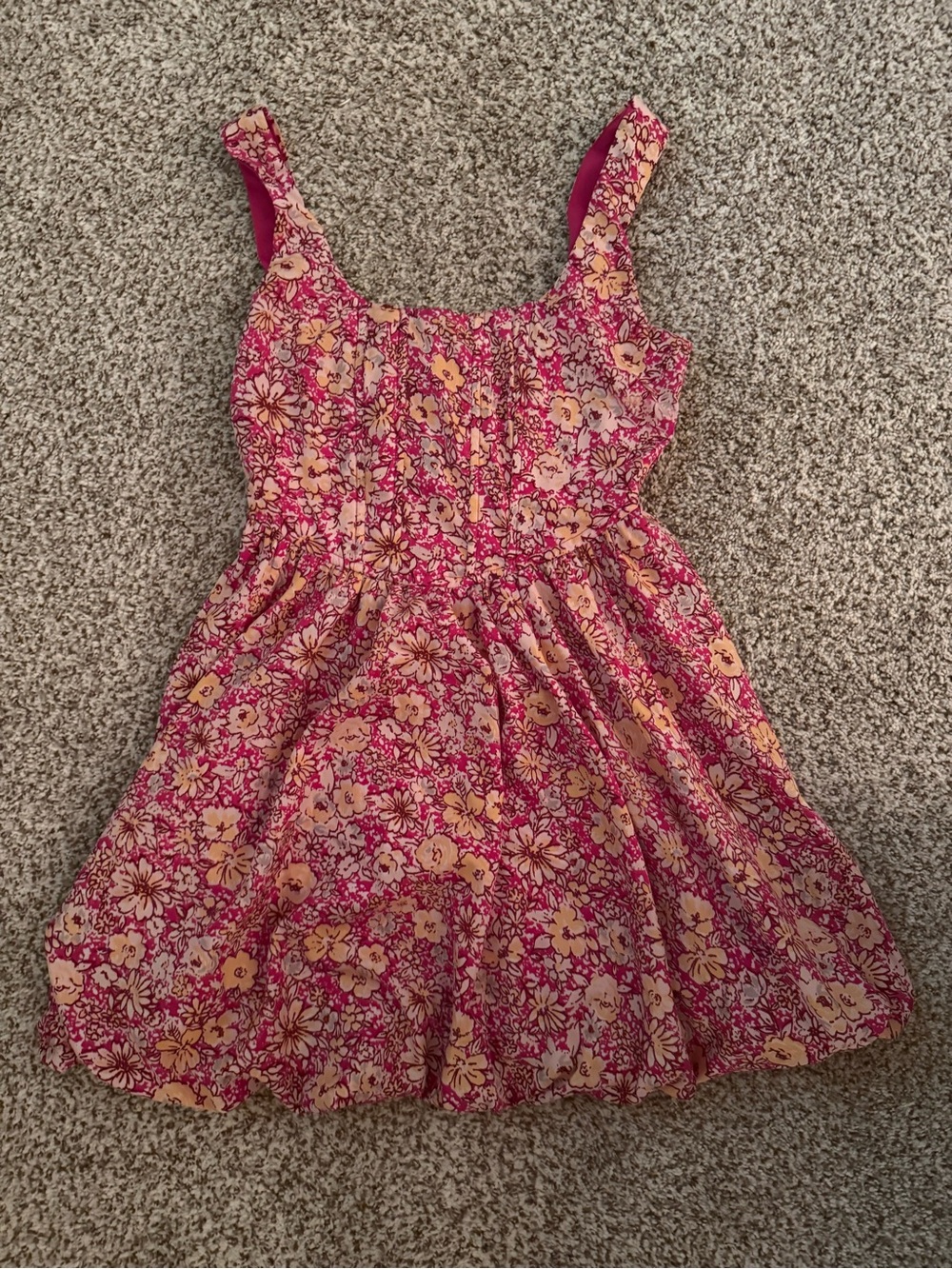 Band of the free mini dress with slight bubble hem